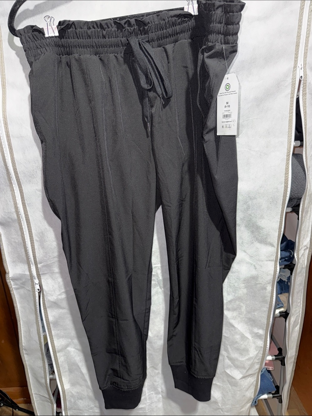 Women’s Black Drawstring Jogger Pants MATERNITY